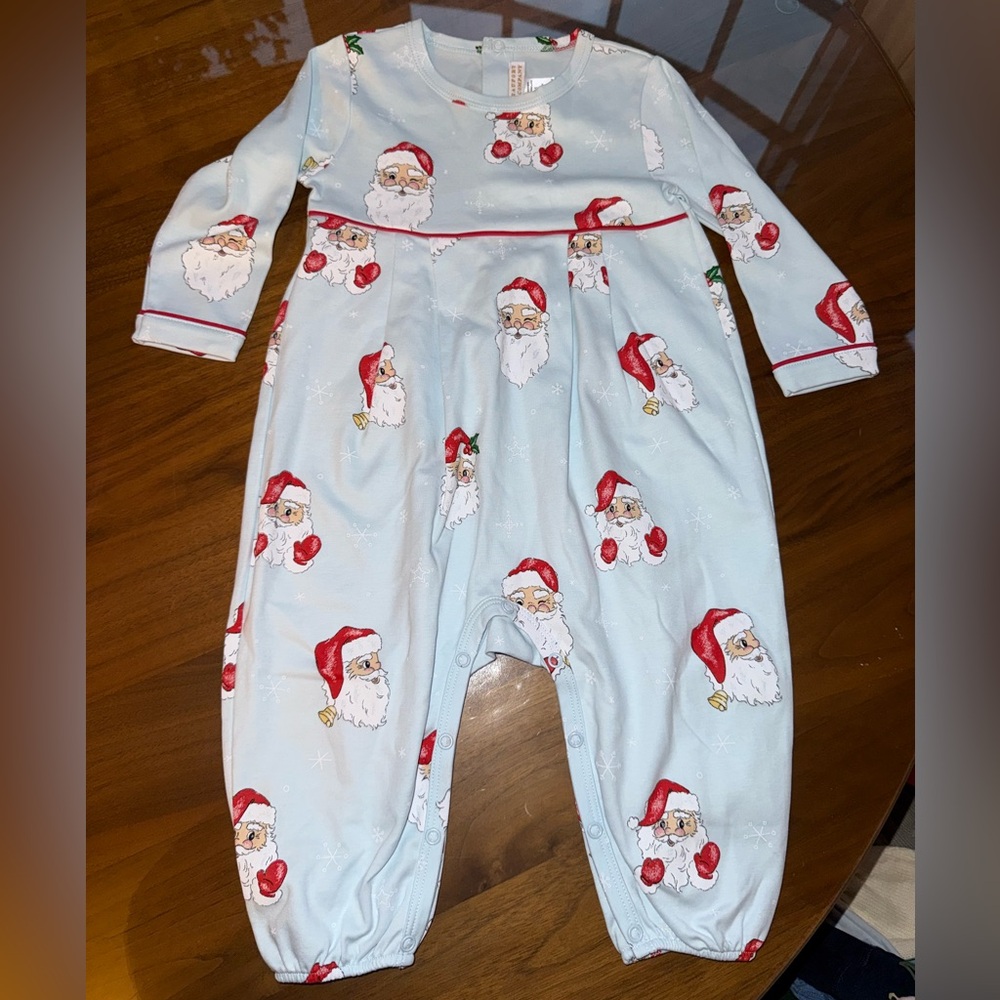 Beaufort bonnet co boys dear Santa romper